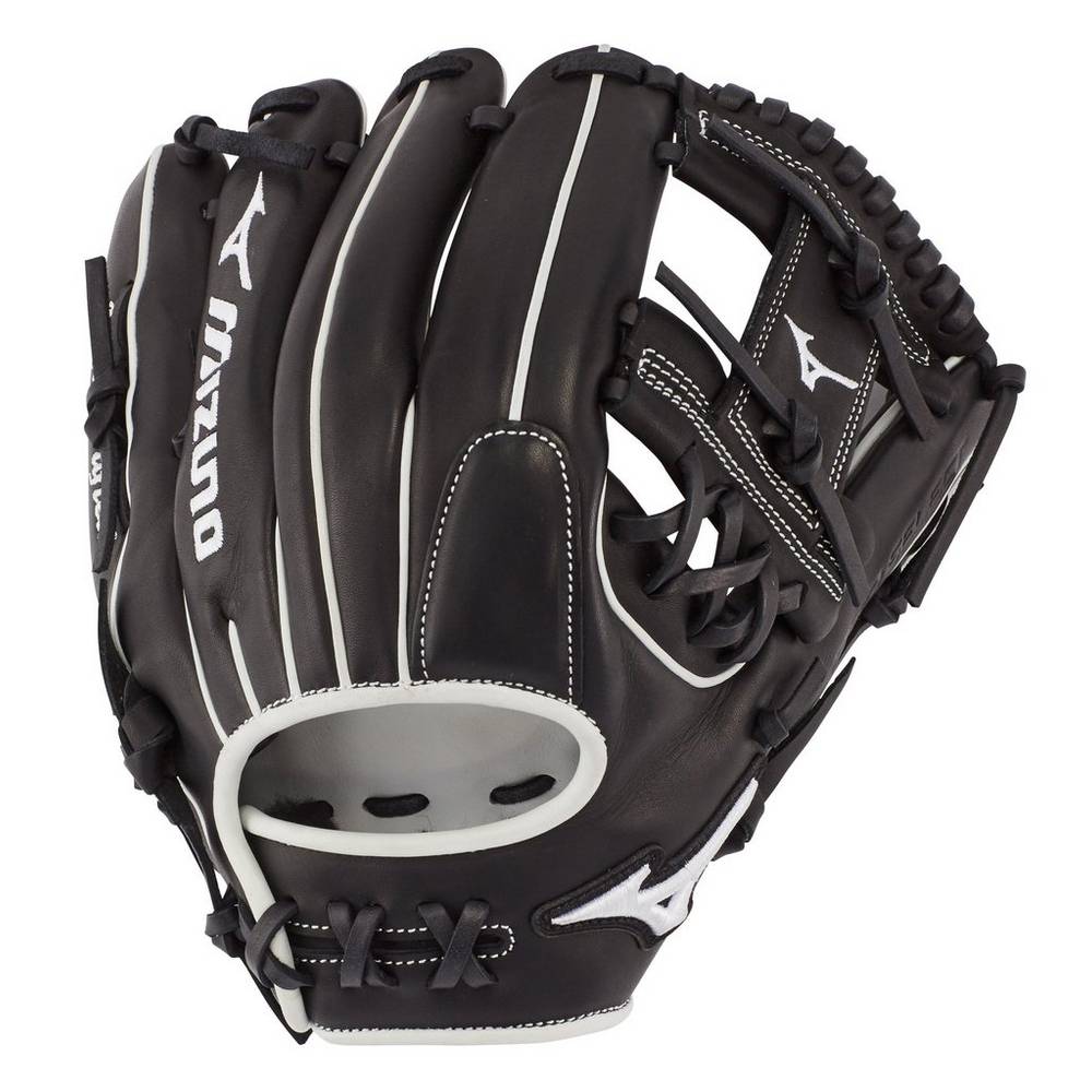 Mizuno Women's Pro Select Fastpitch Softball Glove 11.5" Black (312768-SUW)